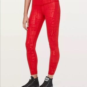 Like new limited edition anniversary Lululemon wunder under leggings size 4!